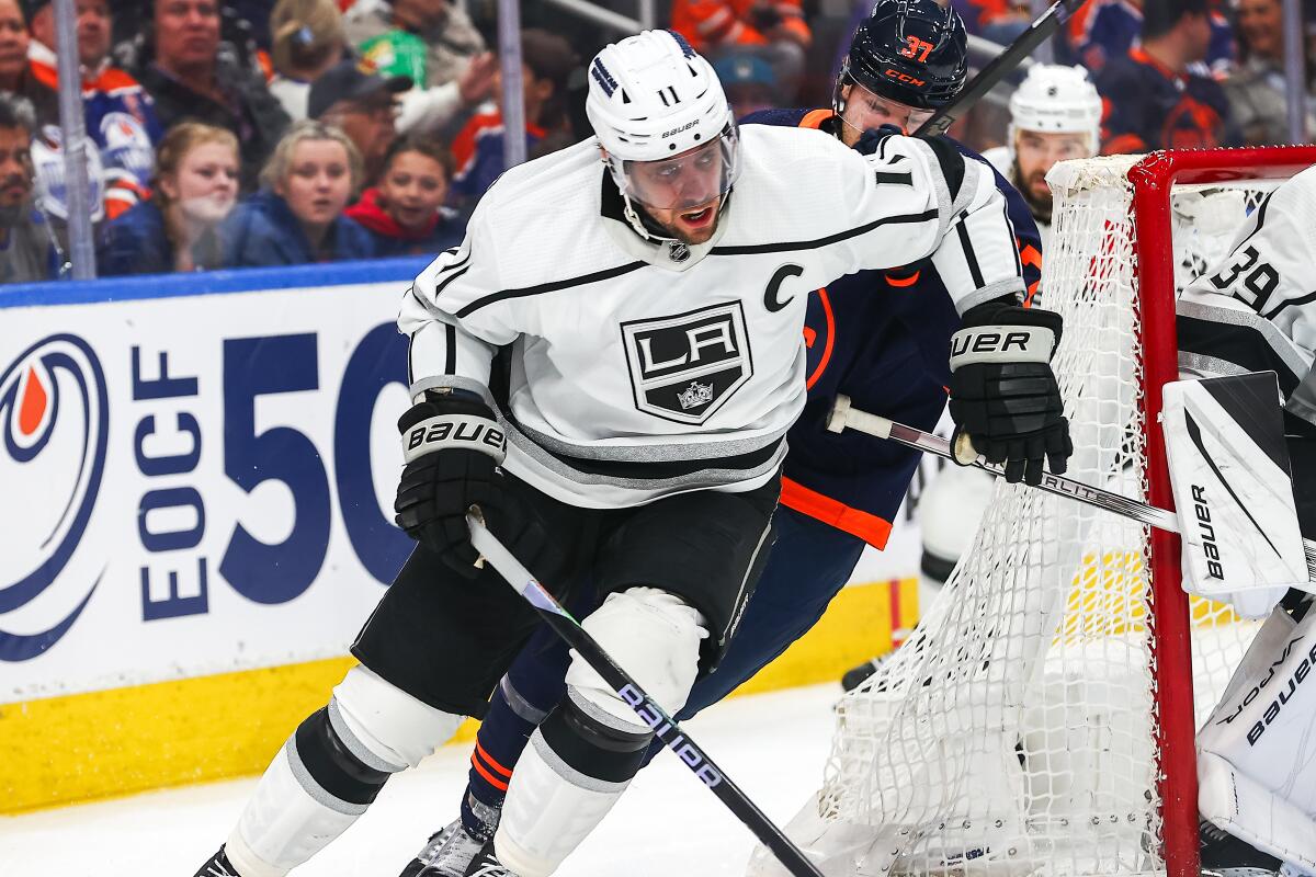Kings lose to Oilers and fall behind Golden Knights into a wild-card spot