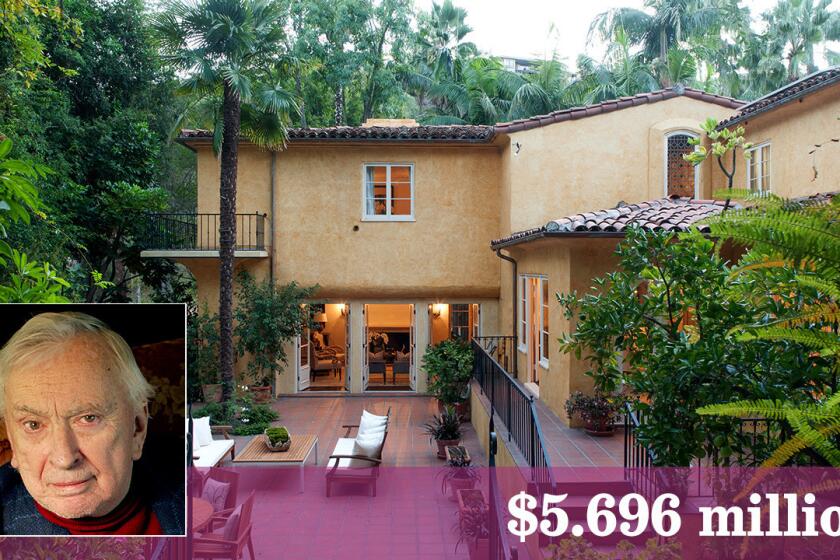 Writer Gore Vidal's 1929 Mediterranean-style home in Hollywood Hills is up for sale.