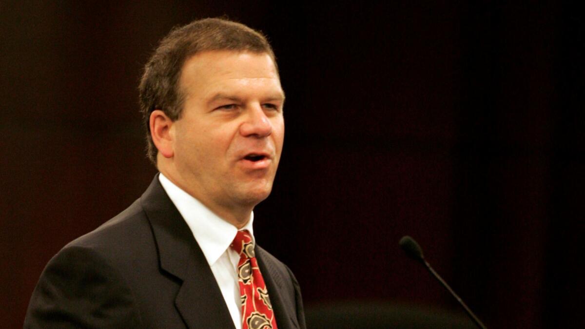 Tilman Fertitta, seen in 2005, has expressed concern that his companies are "doing basically no business" during the COVID-19 pandemic. 