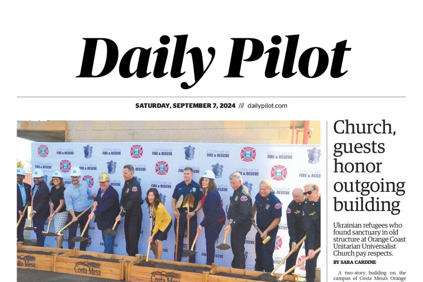 Front page of the Daily Pilot e-newspaper for Saturday, Sept. 7, 2024.