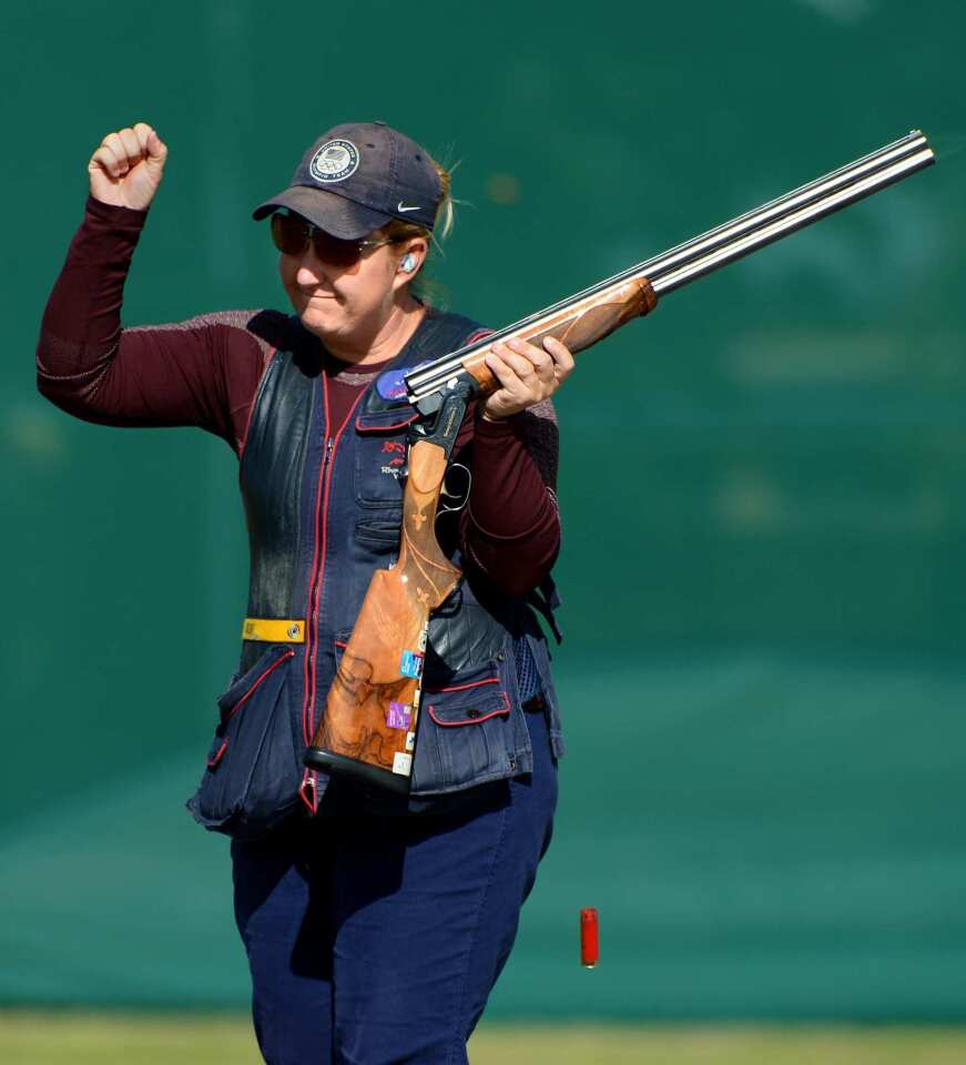 Kim Rhode won her first shooting medal at 16. Now 33, she has won five medals in five Olympics. She has no plans to retire soon.