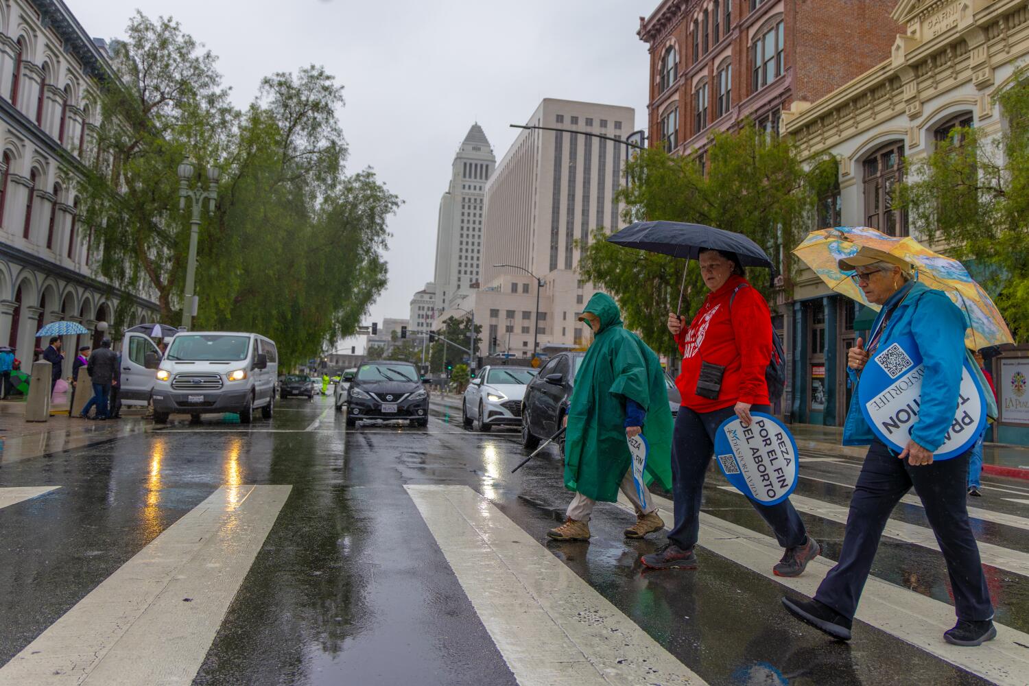 Flash flood warnings, inundated roads as heavy rains hit Southern California