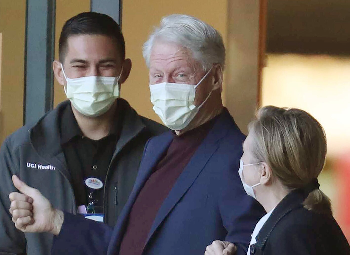 Bill Clinton heads home after spending six days in a California hospital fighting an infection