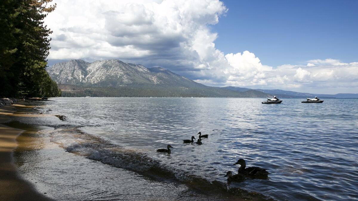 The average water temperature at Lake Tahoe has risen by about 1 degree since 1970.