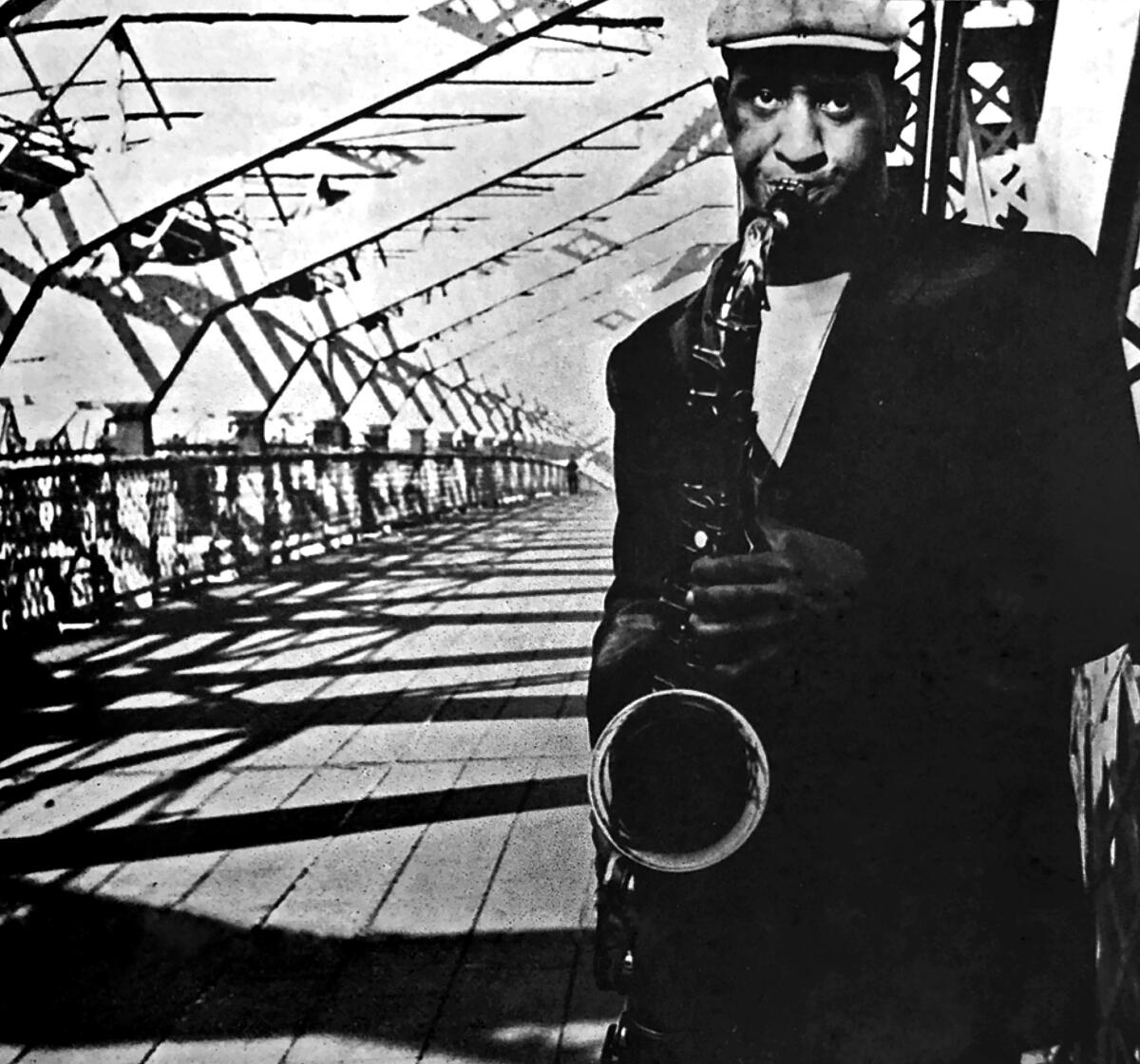 Sonny Rollins on the Williamsburg Bridge, October 7, 1961.