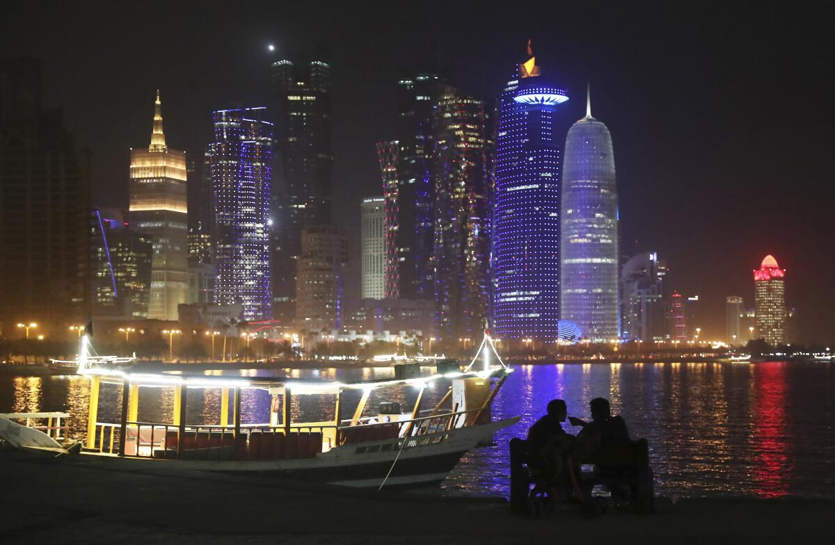 Waterfront promenade in Doha, Qatar