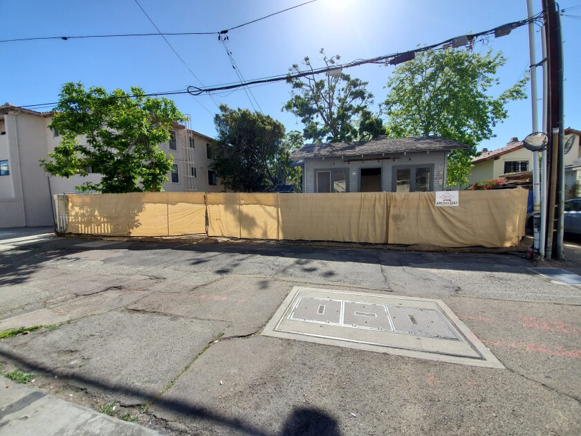 This lot facing Bishops Lane is slated for a new house and ADU development.