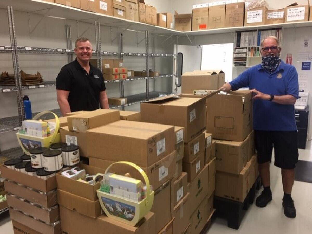 See's Candies donated numerous candies to the foster students at San Pasqual Academy. Mitch Mitchell and SDGE coordinated this donation. Delivering these delicious items to the foster teens were Riley, a staff member of See's Candies, and Bob Syverson, a volunteer for Friends of San Pasqual Academy.