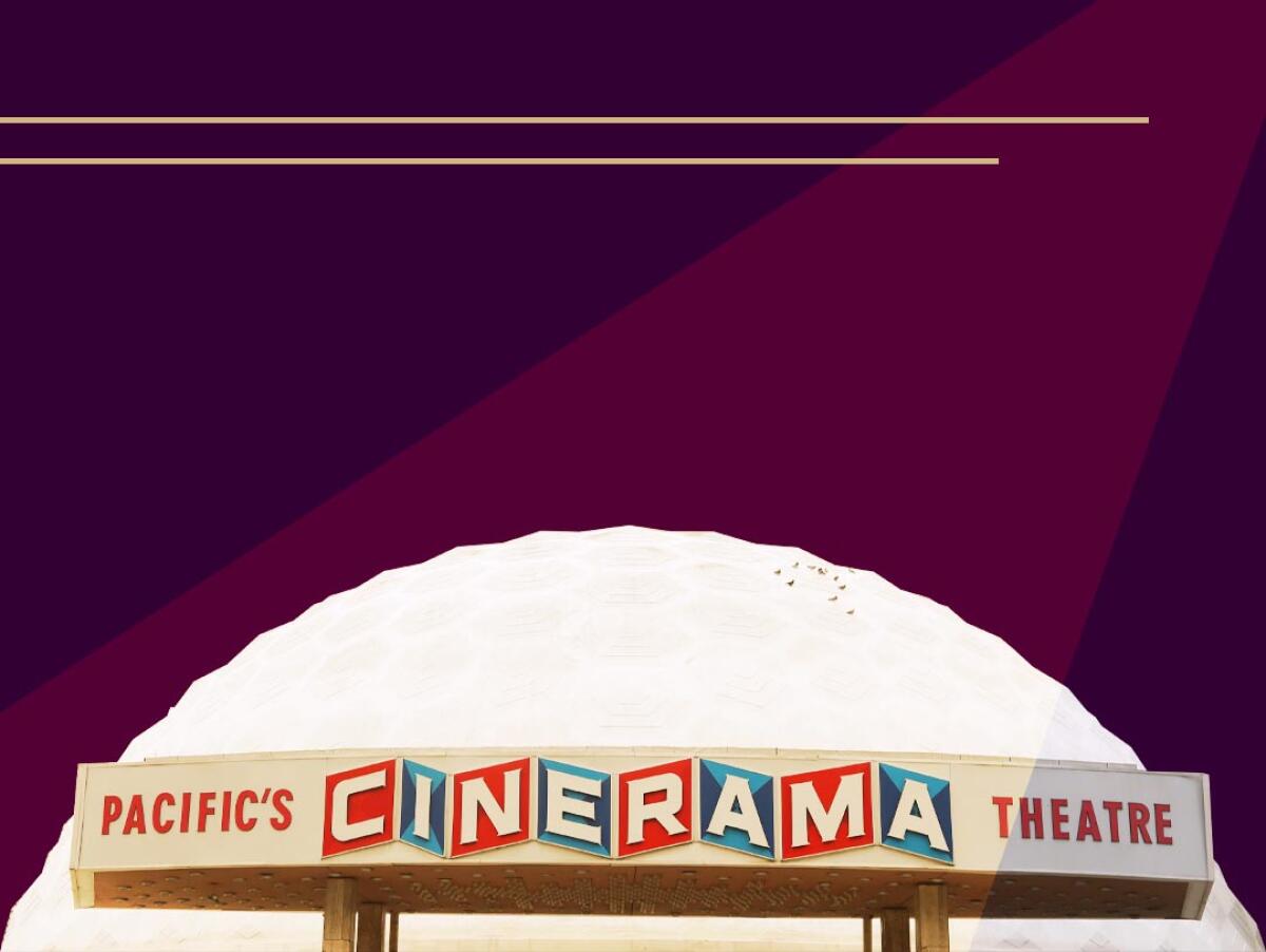 photo illustration of the Cinerama dome