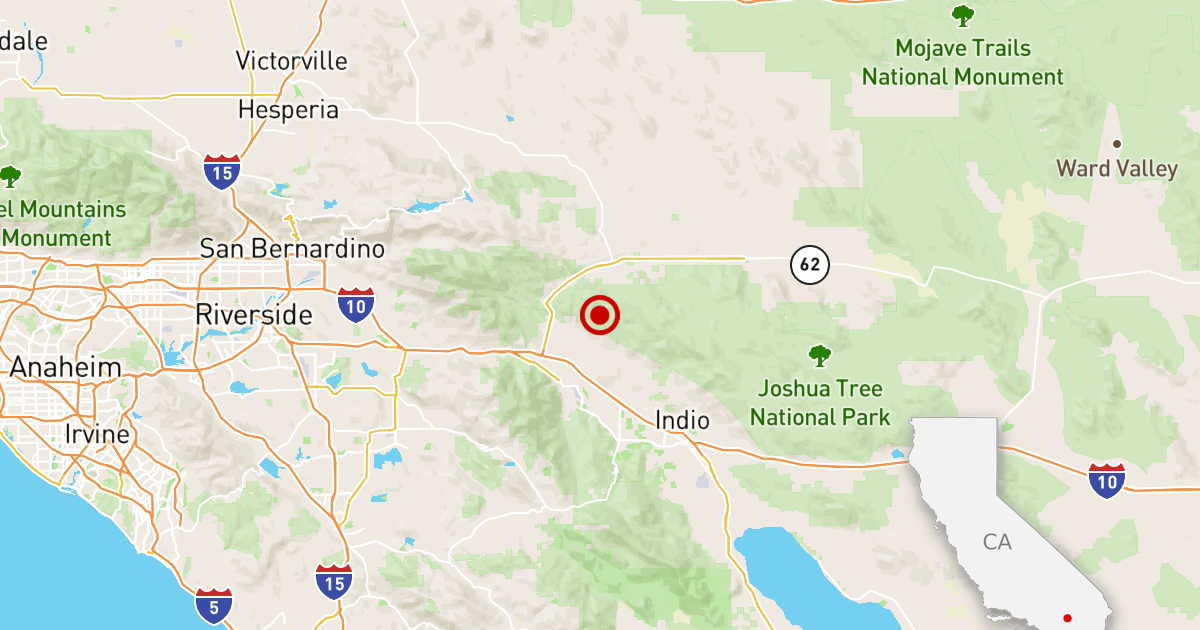 Magnitude 3.8 earthquake strikes near Desert Hot Springs
