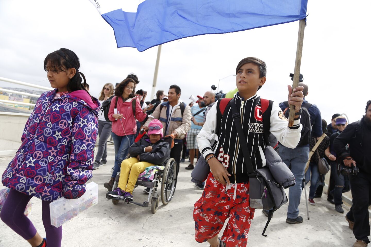 The caravan of Central America seek asylum at Chaparral