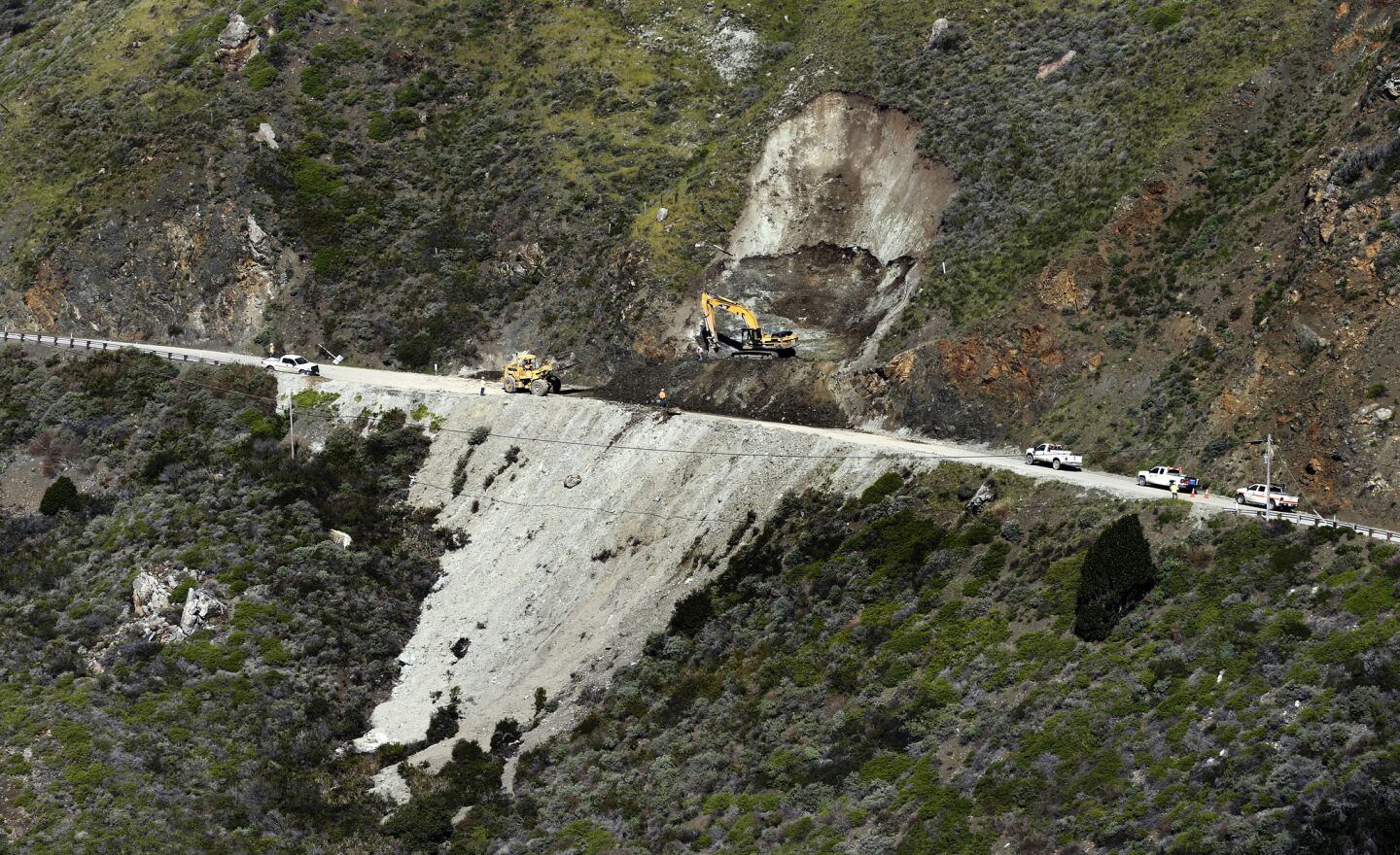 Since mid-February, the southern end of Highway One, just north of Ragged Point, has been struck by a number of landslides, forcing the closure of the road.