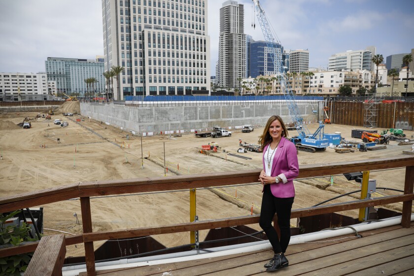 That giant hole in the ground in downtown San Diego. She’s digging it.