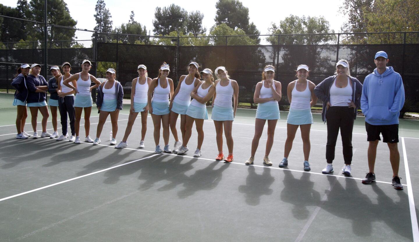Photo Gallery: Corona del Mar vs. Encinitas San Dieguito in the CIF/USTA Southern California Regional girls' tennis quarterfinals