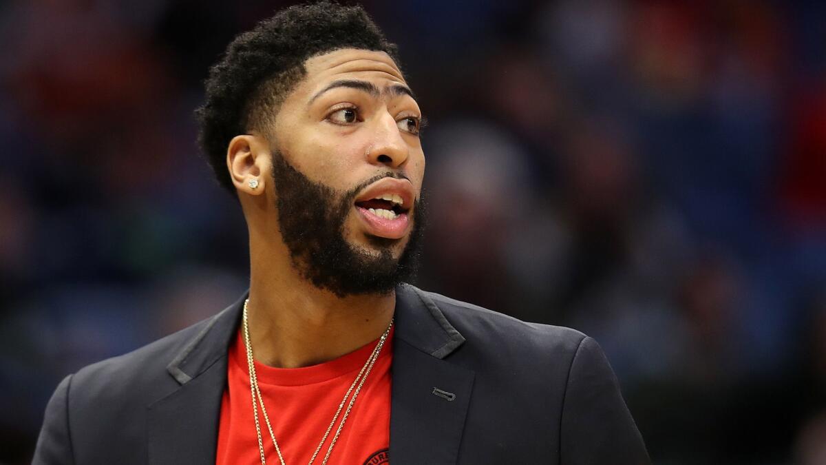 Five-time All-Star Anthony Davis is currently sidelined because of a fractured finger.