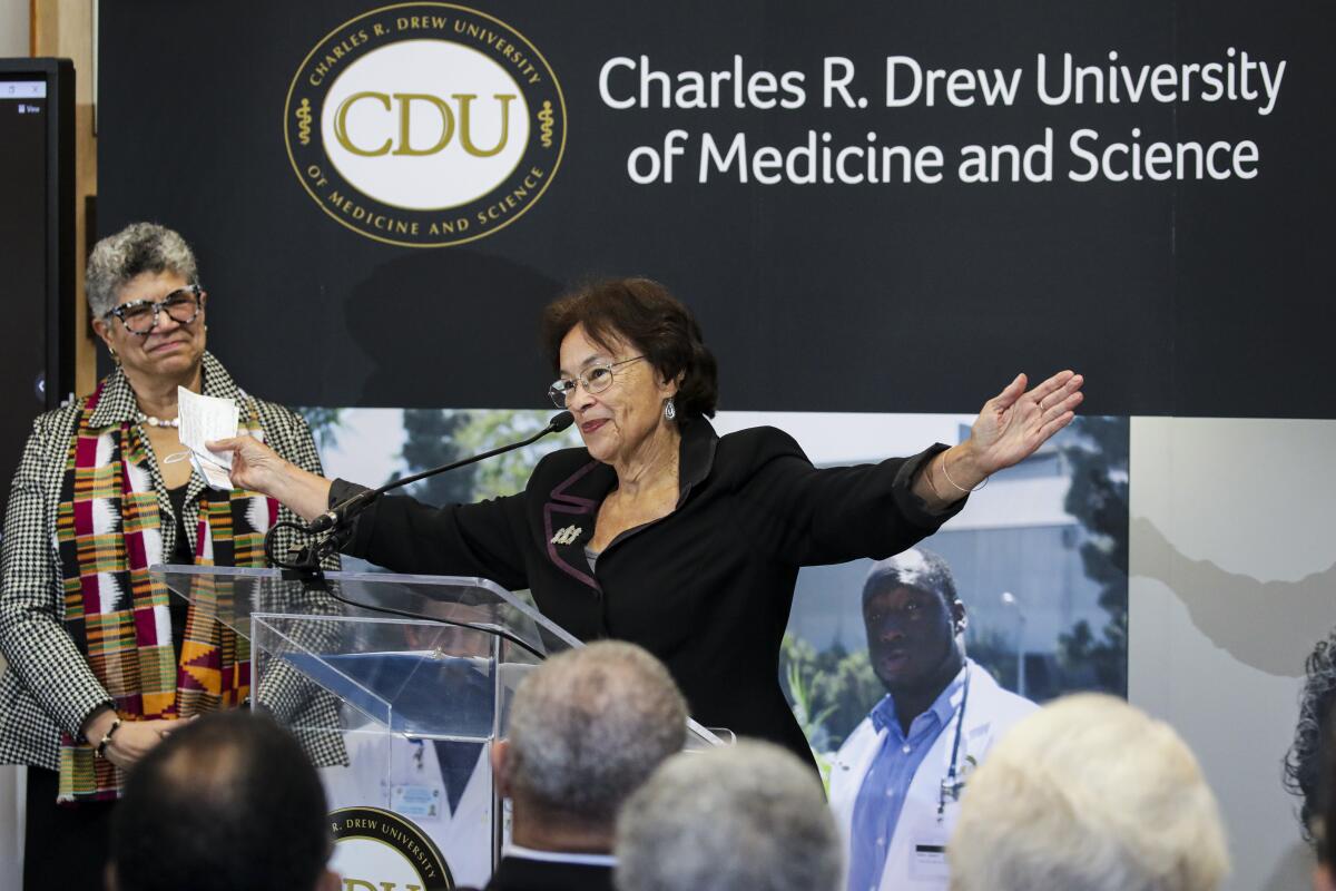 Sylvia Drew Ivie at Charles R. Drew University of Medicine and Science in Los Angeles.