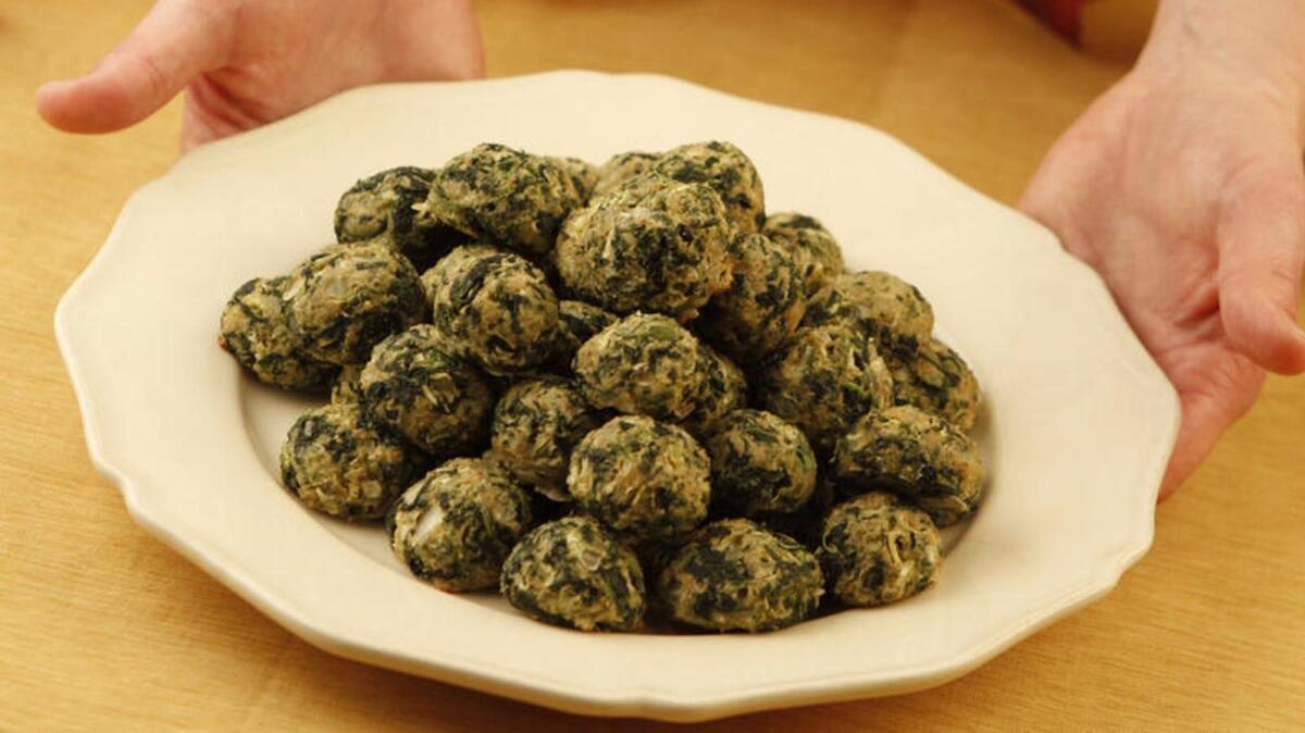 Johnny's spinach balls.