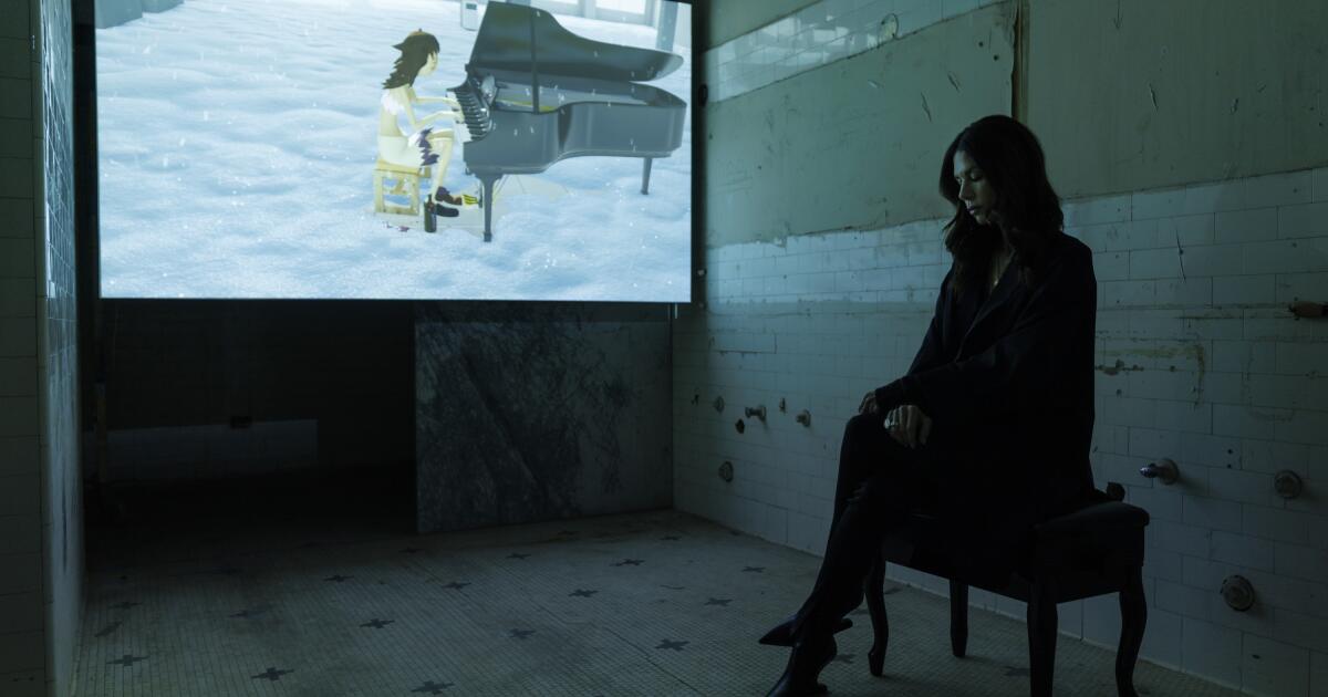 Closed for decades, a historic L.A. theater reopens for an ambitious late-night video art experience