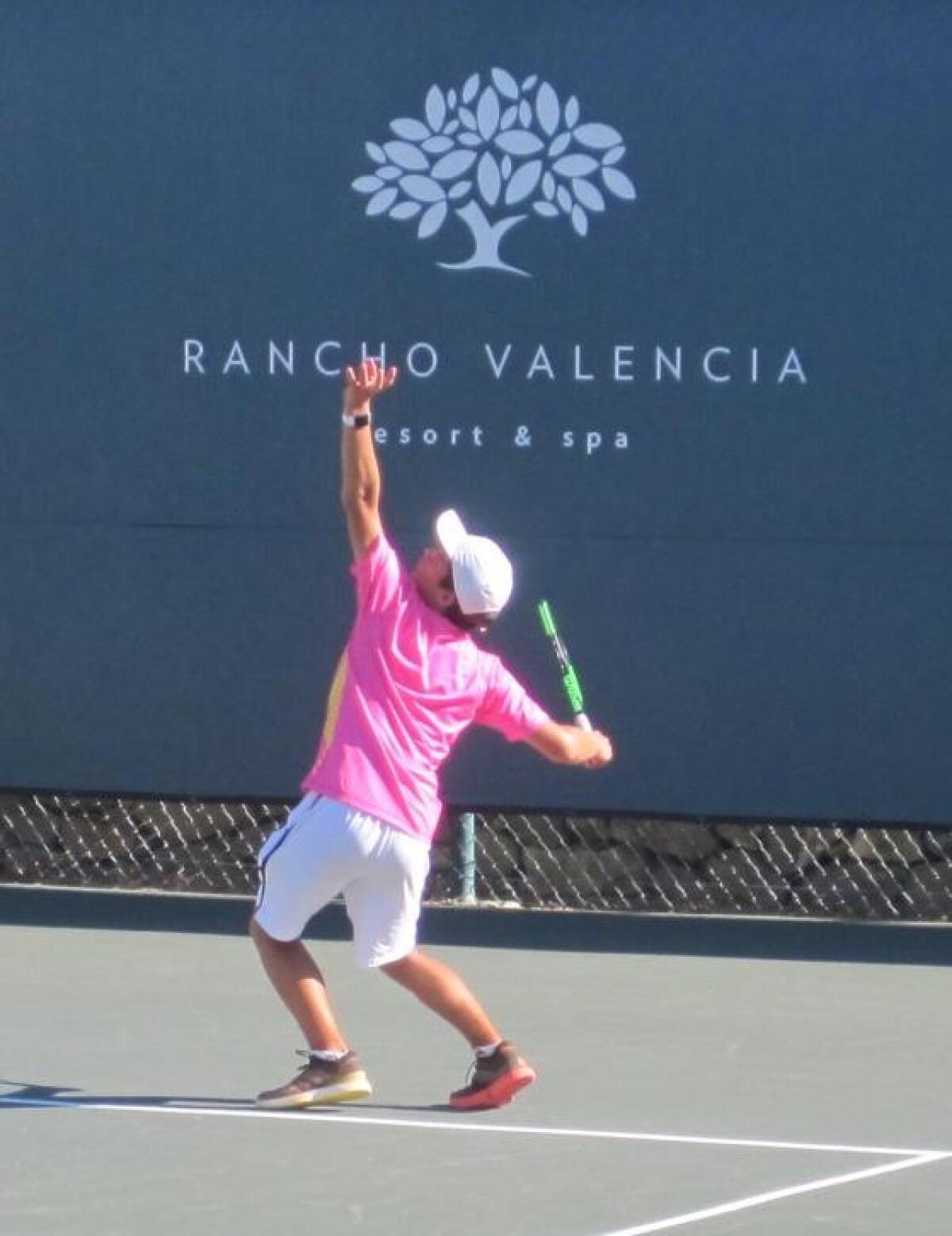 A participant at a previous Sean Eduardo Sanchez Tennis Center Pro-Am tennis tournament.