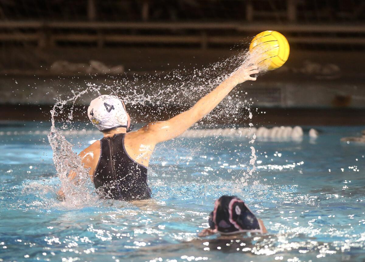 Newport Harbor's Morgan Netherton fires a shot during the Battle of the Bay match at Corona del Mar on Thursday.