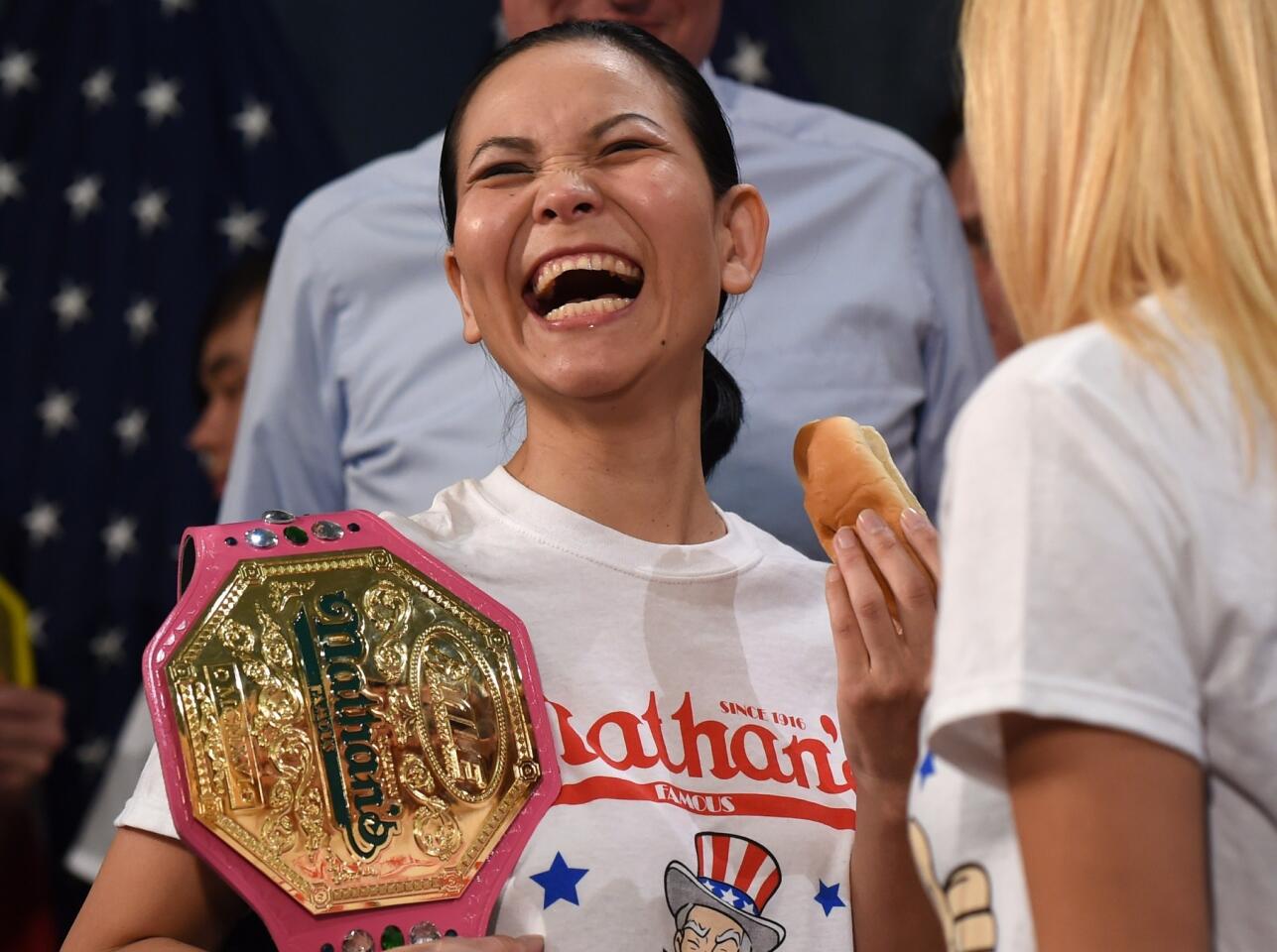 Hot dog-eating contest weigh-in