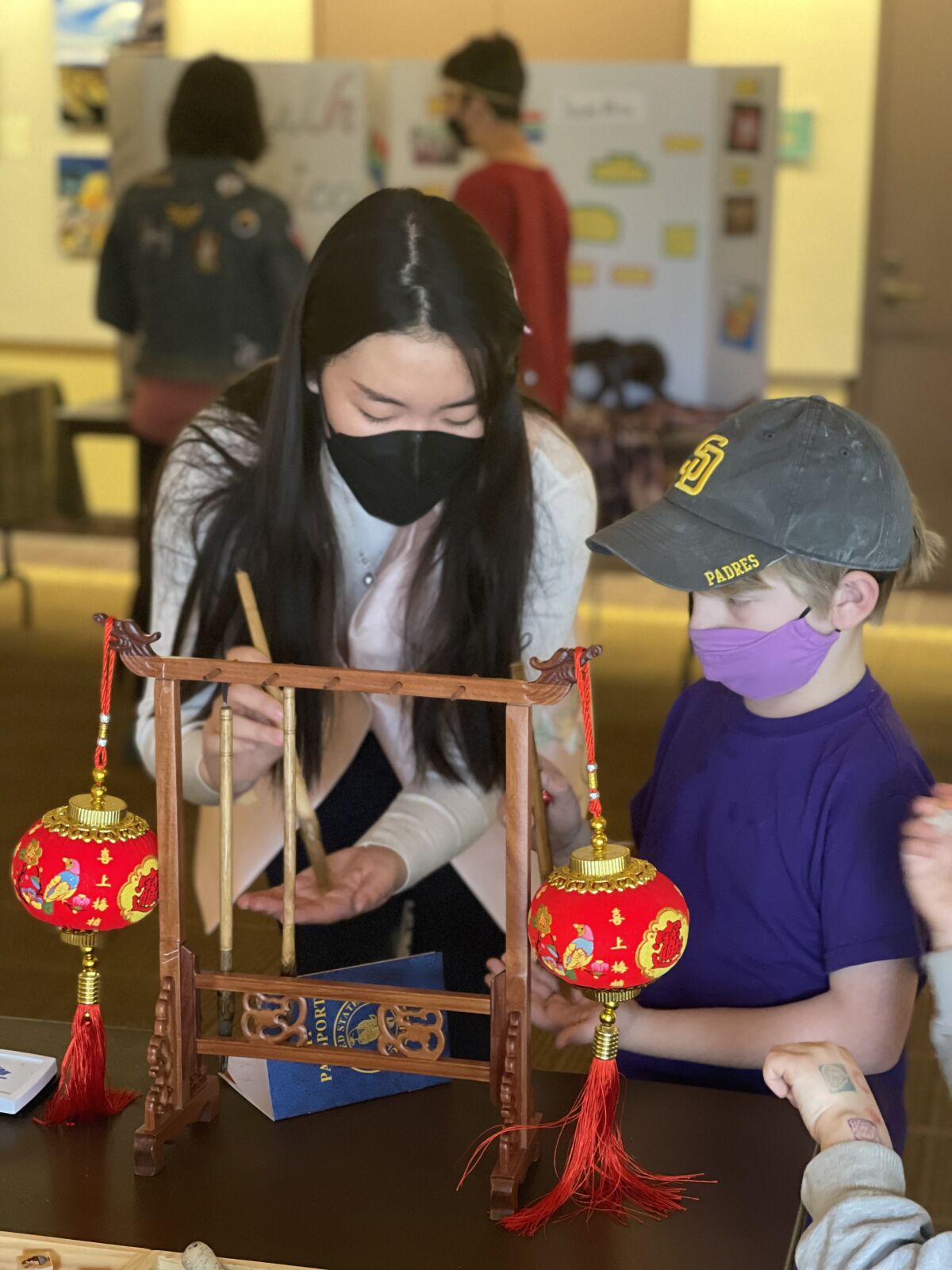 Visitors to La Jolla/Riford Library's International Festival learned about various countries Jan. 29.