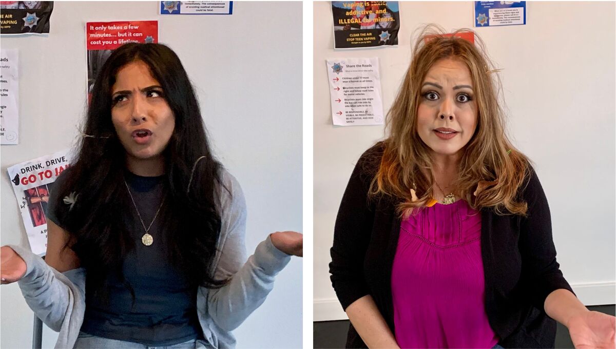 Samantha Garcia and Vanessa Lopez in "The History of Joy."