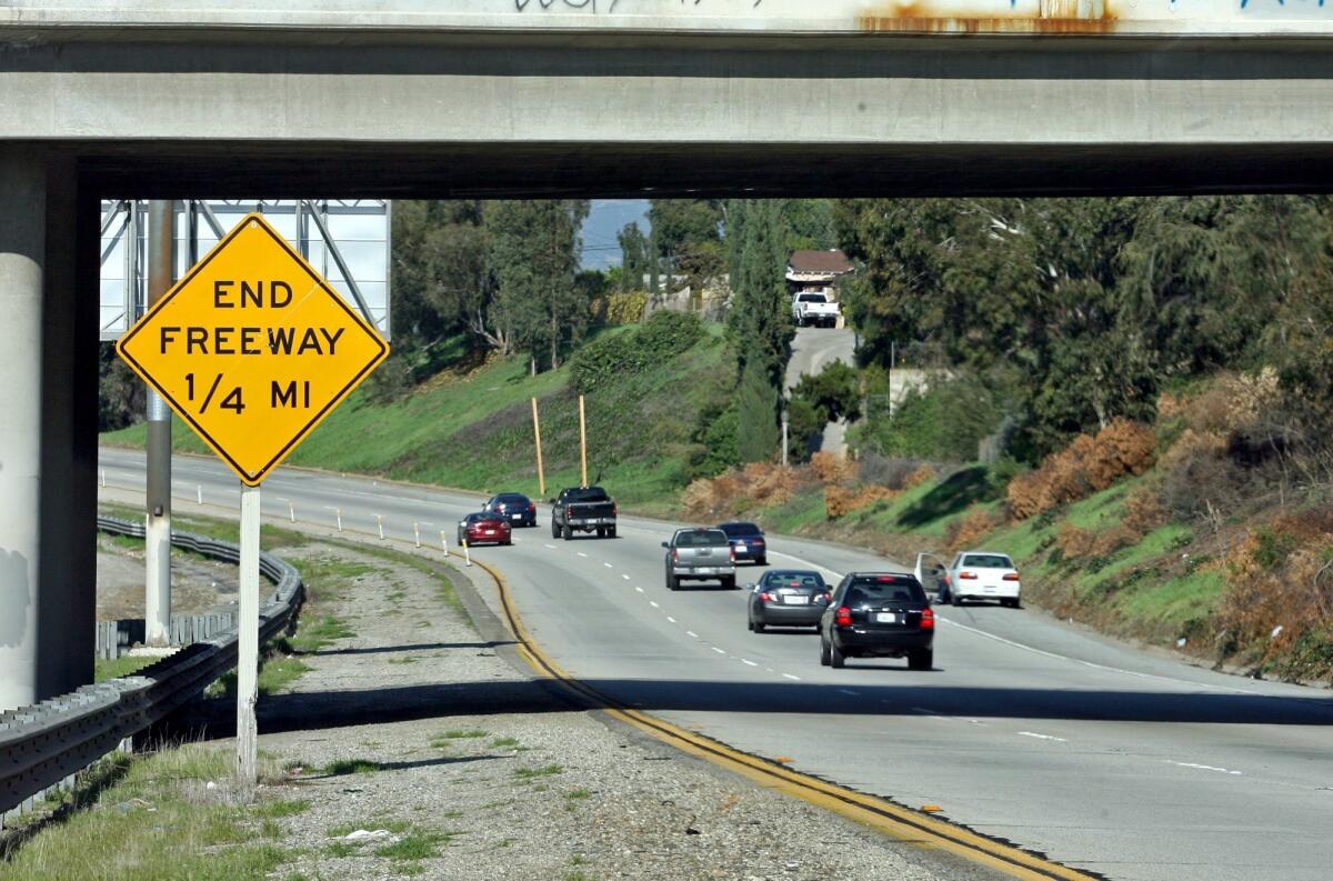 The 710 Freeway, pictured on Thursday, January 28, 2010.