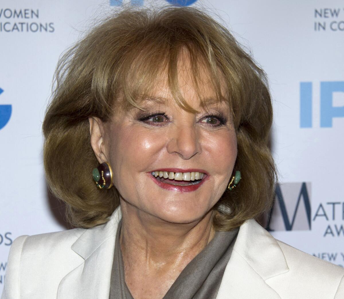 Barbara Walters in a 2012 photo.