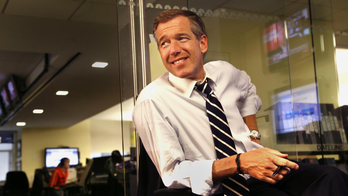 Brian Williams might have been demoted to MSNBC, but he remains center stage