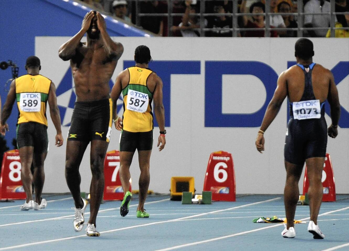 The official who declared Usain Bolt had false started in the final of the 100 meters at the World Track and Field Championships. It would have been easy to manufacture a scenario that could not be disproved and would have allowed the world's leading track athlete another chance (gun malfunction, timing malfunction, flinch by eventual winner Yohan Blake.)