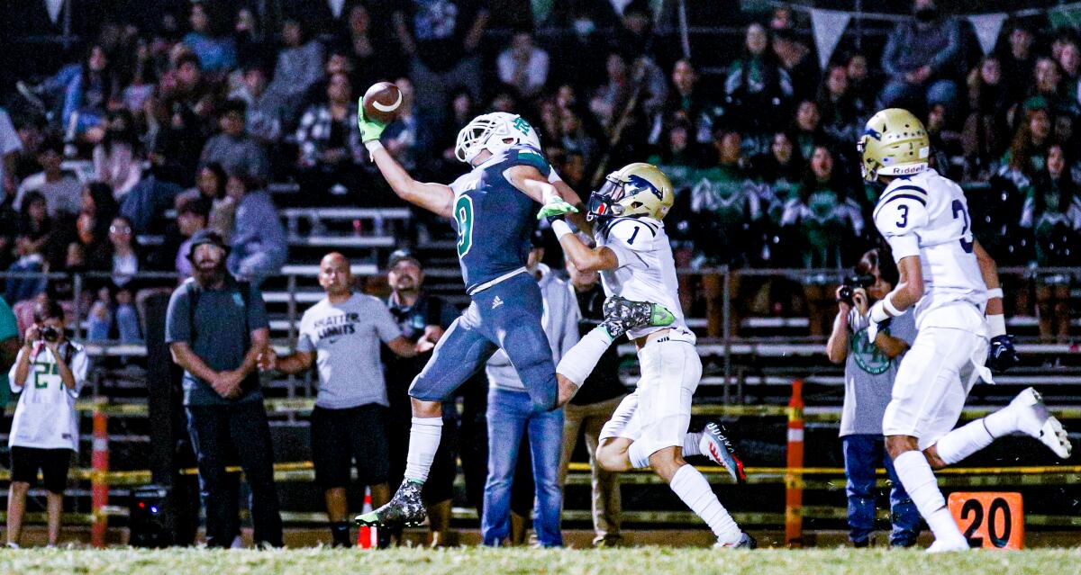 Brooklyn Pasten makes catch against Franklin earlier this season. 