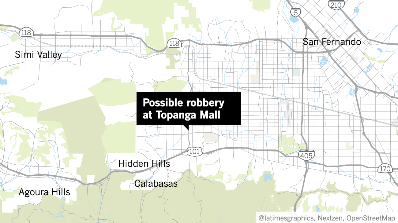 Suspects detained in possible robbery at Westfield Topanga mall after  initial reports of a shooting - Los Angeles Times