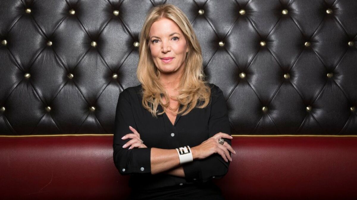 Jeanie Buss at the Belasco Theater on Sept. 13.