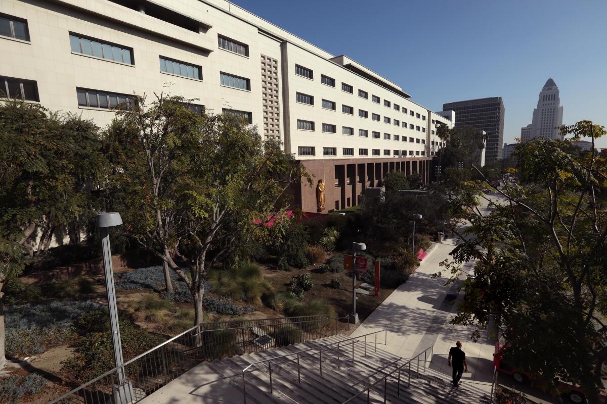 The Kenneth Hahn Hall of Administration successful downtown L.A. civic halfway neighborhood