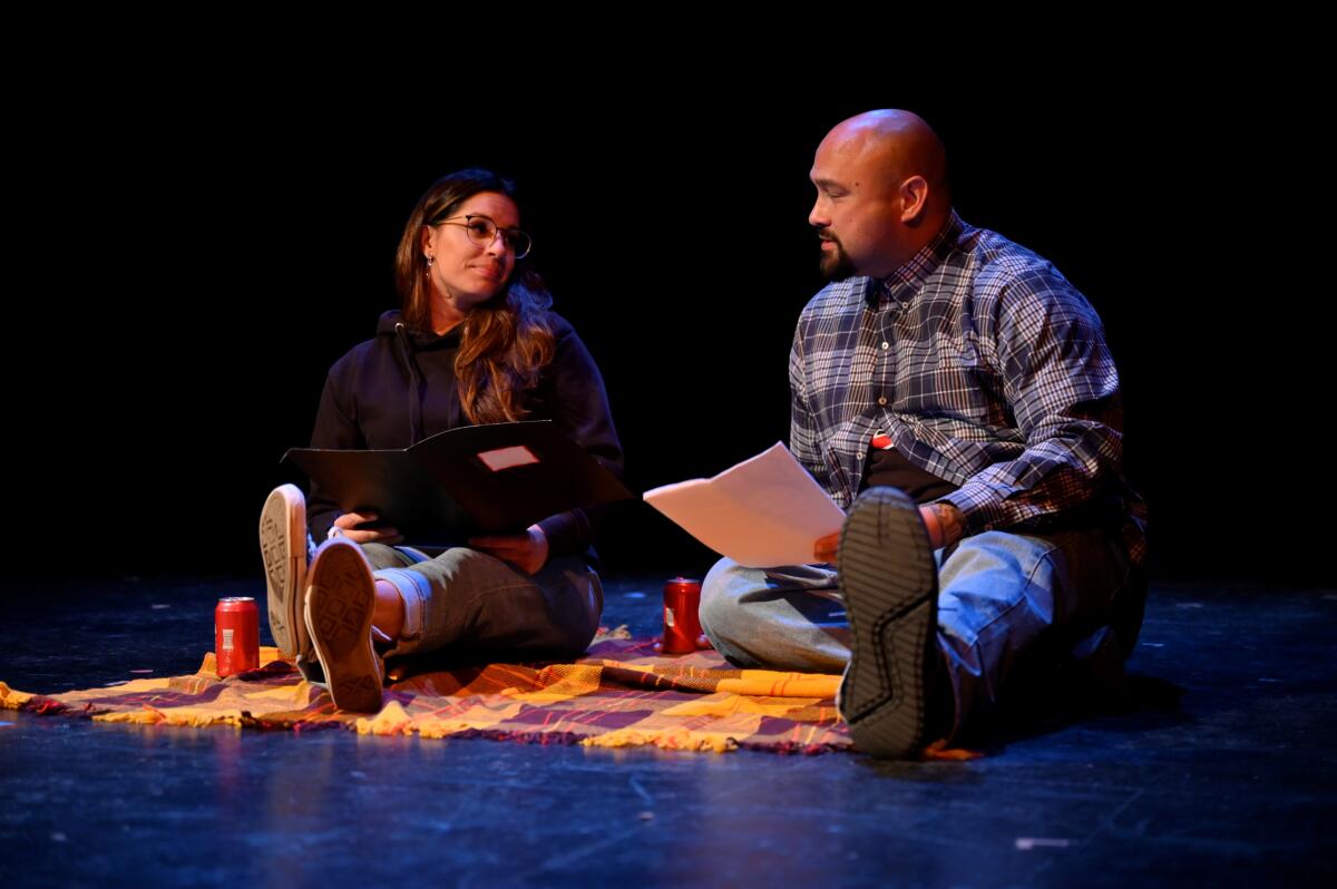 A scene from Playwrights Project's 2023 production of "Beyond Prison Walls."