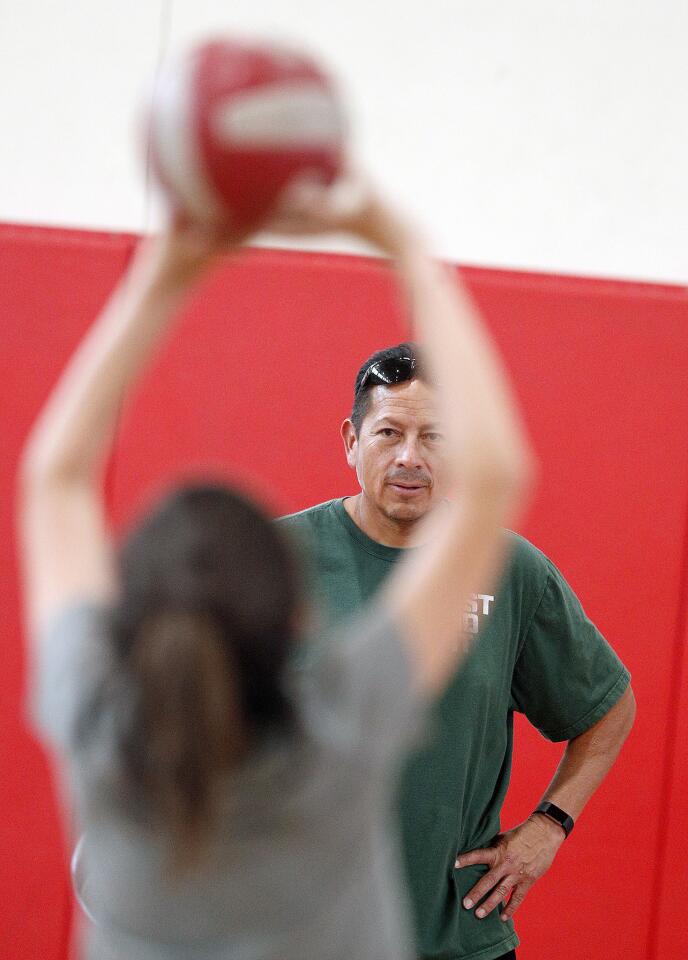 Photo Gallery: Volleyball camp at Burroughs High School