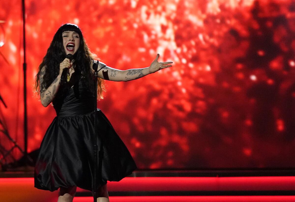 Mon Laferte photographed in 2022 in Las Vegas.