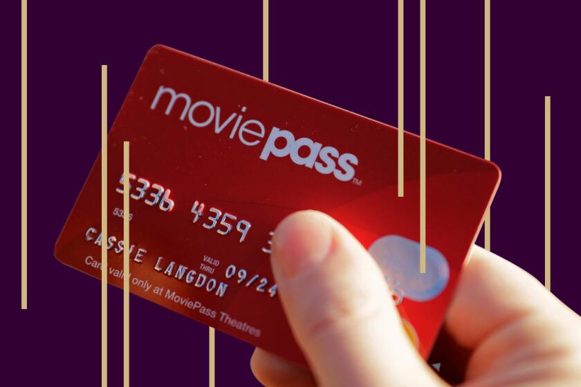 A MoviePass card from 2018.