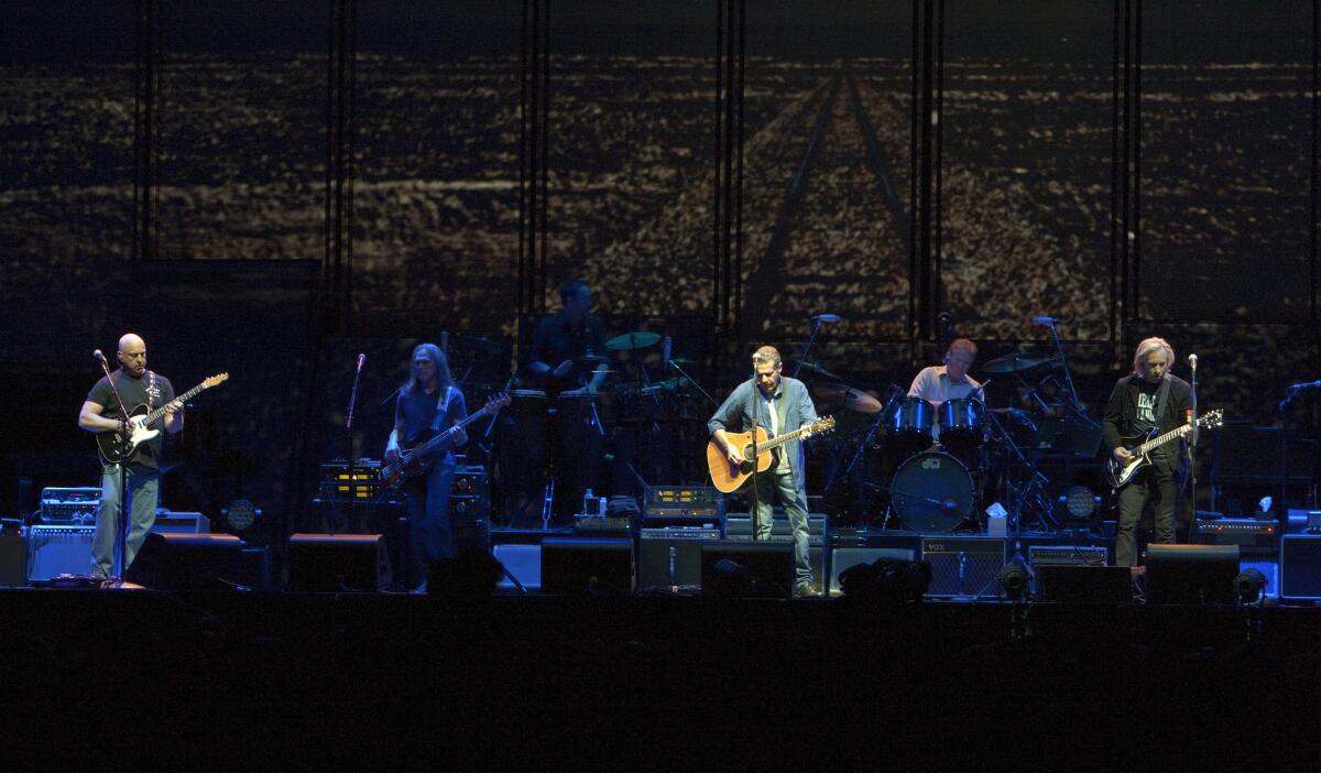 The Eagles, shown during a 2014 performance at the Forum in Inglewood, are among 2015 Kennedy Center Honors recipients along with Carole King, George Lucas, Seiji Ozawa, Rita Moreno and Cicely Tyson.