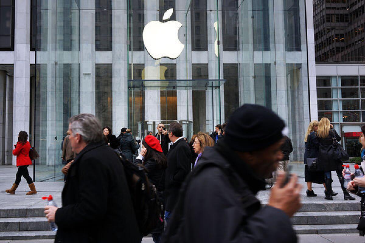 Apple and dissident shareholder Greenlight Capital are schedule to face off in a New York courtroom next week. Above, an Apple Store in New York.