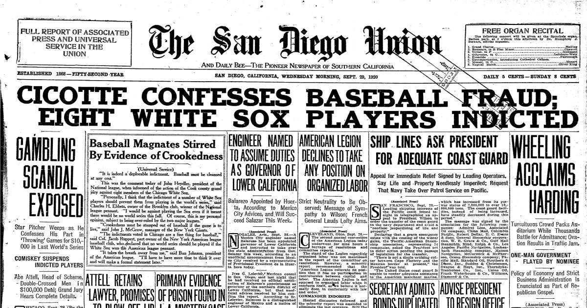 The 1919 Black Sox Baseball Scandal Was Just One of Many, Smart News
