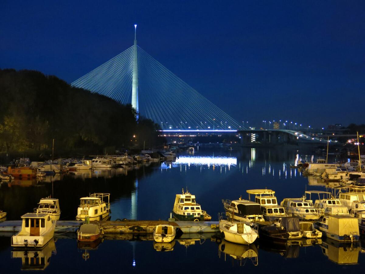 A new bridge connects river island Ada to Belgrade, the Serbian capital. United and Lufthansa are offering a $744 round-trip fare to Belgrade.