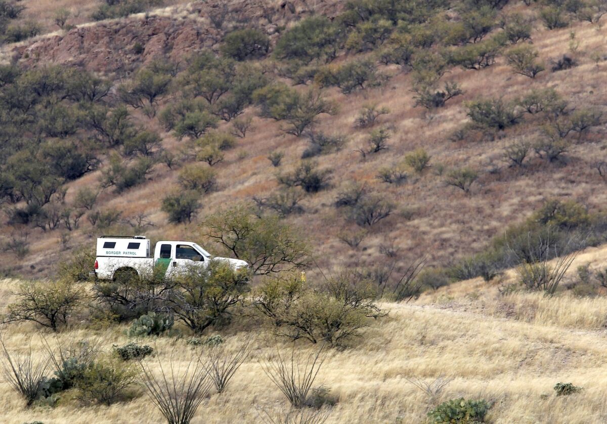 In 2010, Border Patrol agents search the Arizona desert about 10 miles north of Mexico for suspects in the killing of Border Patrol Agent Brian A. Terry.