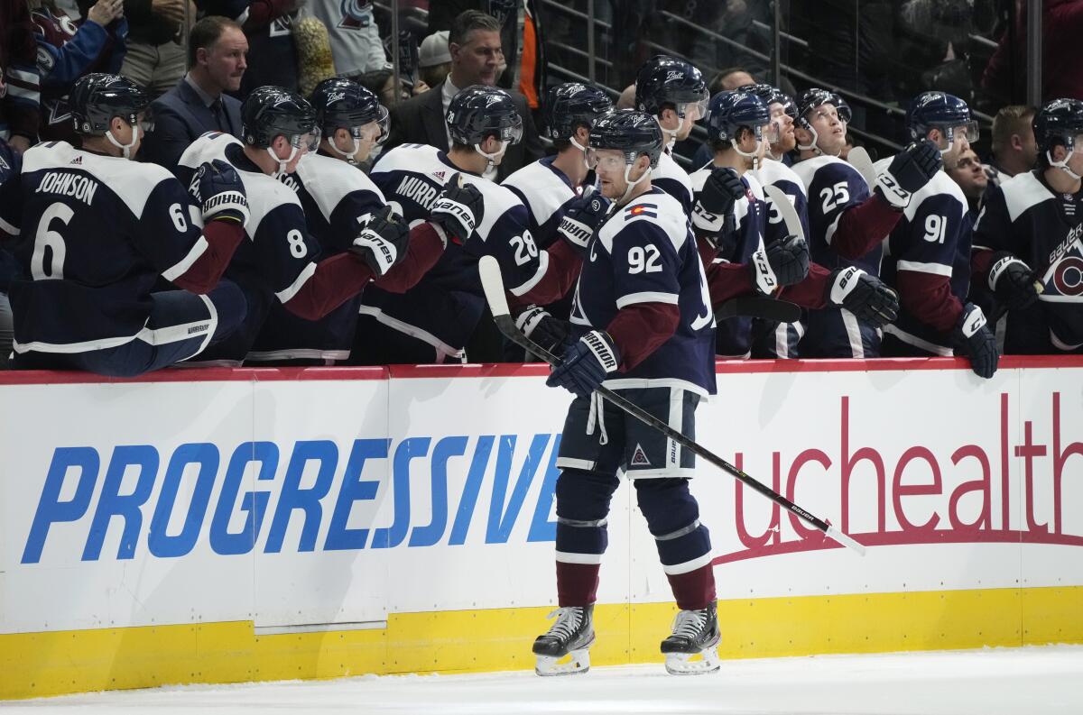 Landeskog scores 3 times, Avs rally for 6-3 win over Jets - The