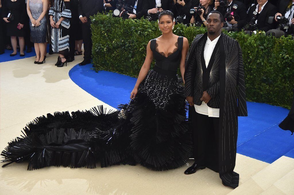 Cassie, left, and Sean "Diddy" Combs aka Puff Daddy hit the red carpet at the Met Gala.