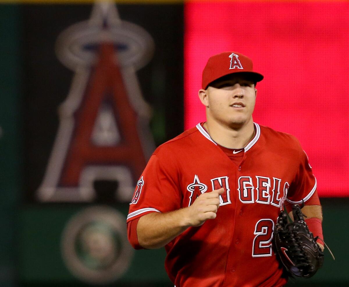 Mike Trout had two doubles and two runs batted in for the Angels in a 6-4 win over the Minnesota Twins on Thursday at Angel Stadium.