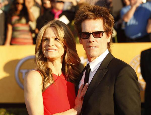 Actors Kevin Bacon and wife Kyra Sedgwick.