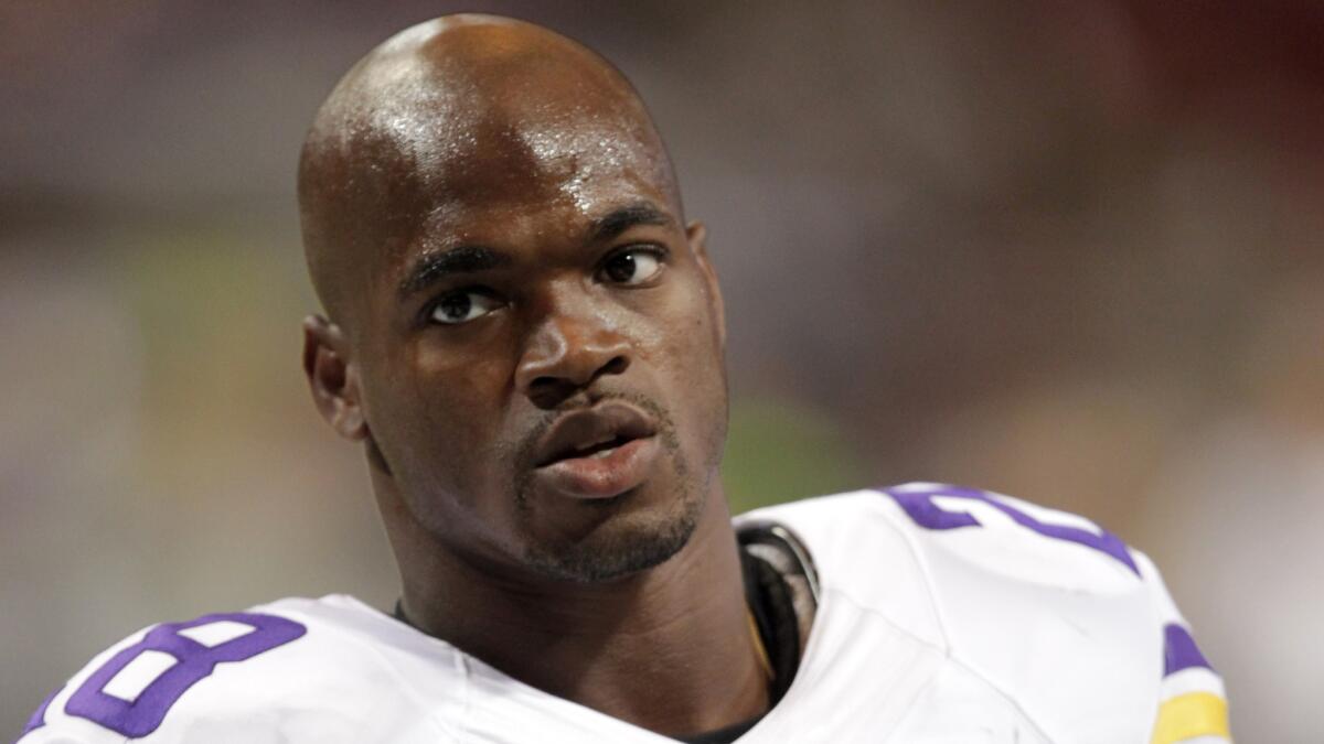 Minnesota Vikings running back Adrian Peterson took to Twitter on Monday night to respond to a newspaper article about his past troubles.