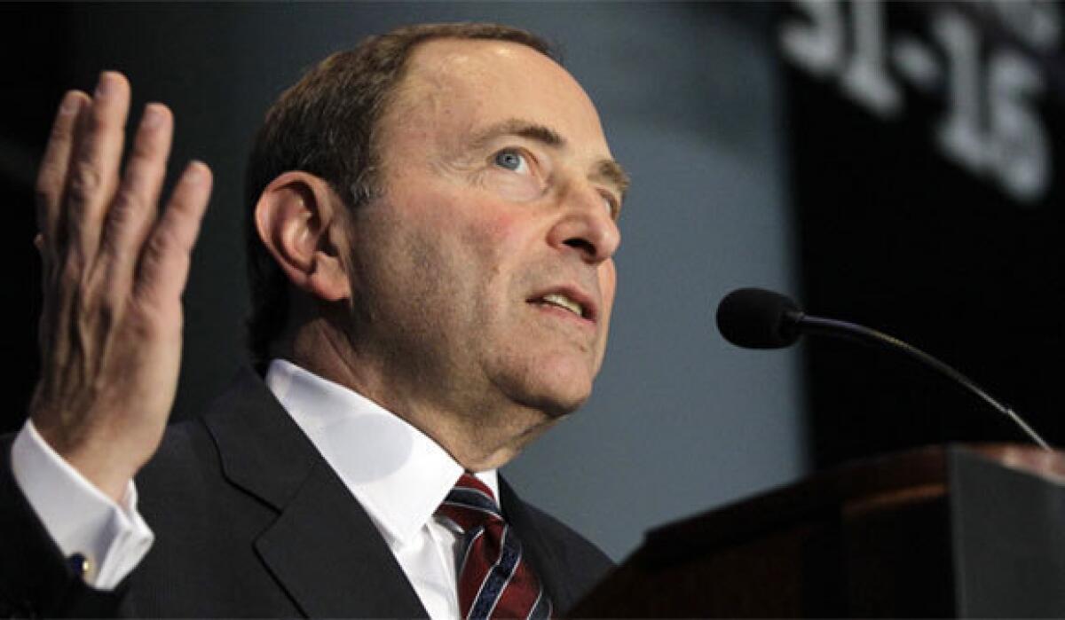 NHL Commissioner Gary Bettman, above, wants players to concede more, and NHLPA Executive Director Donald Fehr believes they have given up enough.
